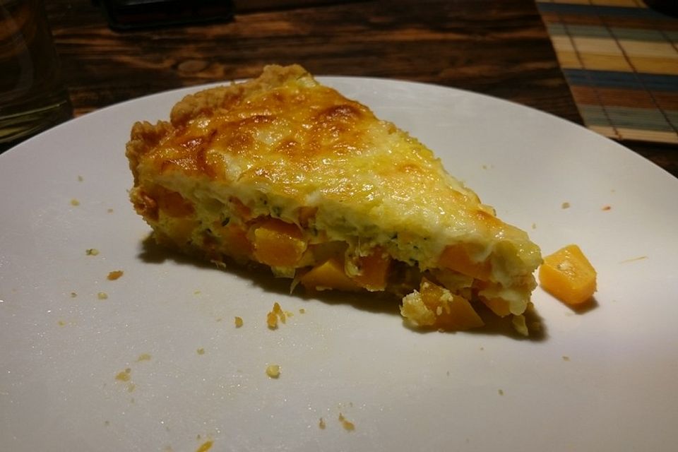 Kürbis-Lauch-Quiche