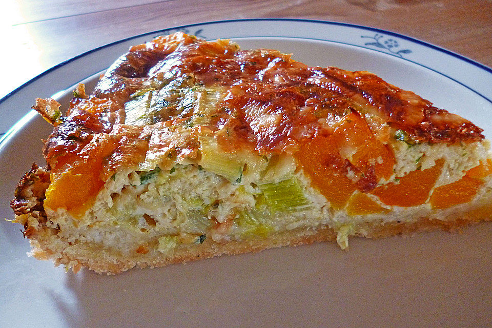 Kürbis-Lauch-Quiche