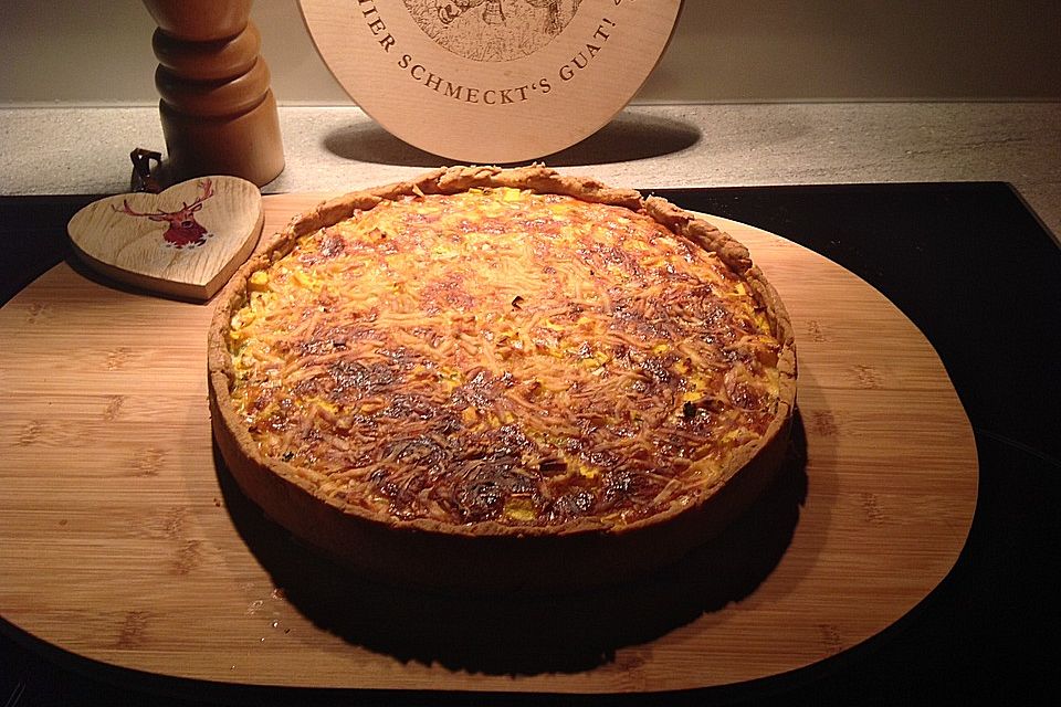 Kürbis-Lauch-Quiche