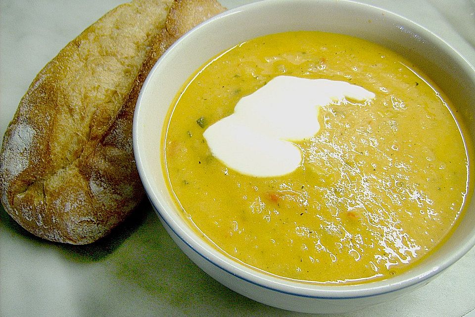 Karotten - Kürbis - Cremesuppe