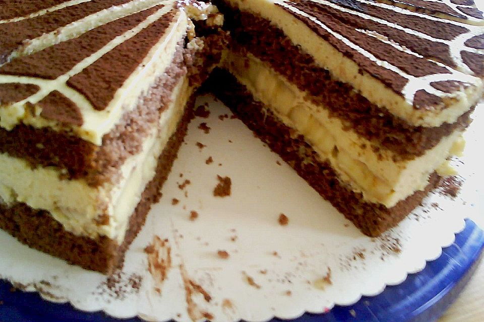 Schoko - Bananen - Torte