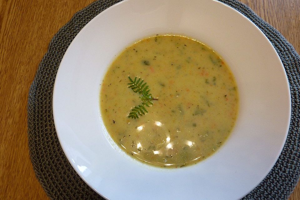 Sahnige Kartoffelsuppe