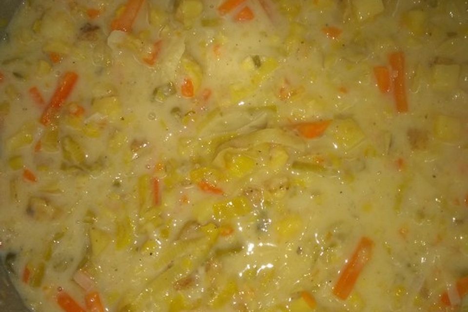 Sahnige Kartoffelsuppe