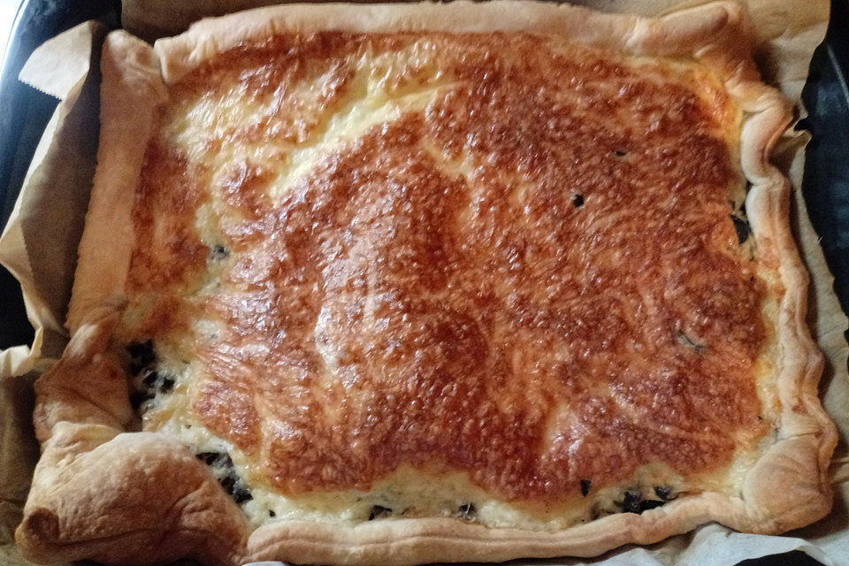 Blätterteig - Oliven - Quiche