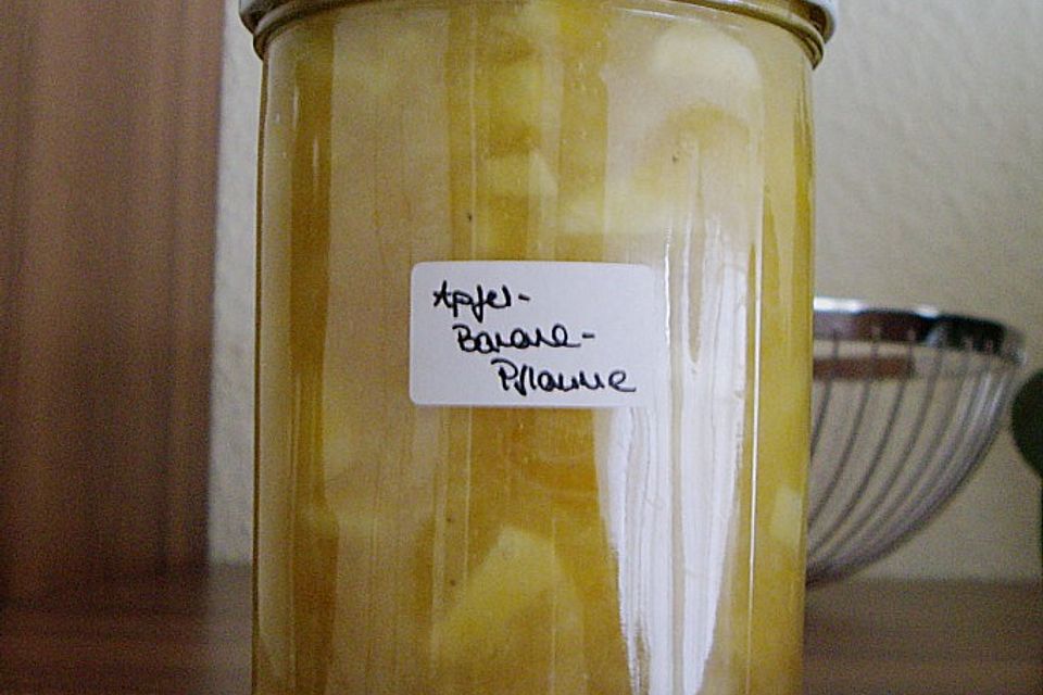 Apfel - Bananen - Pflaumenmarmelade