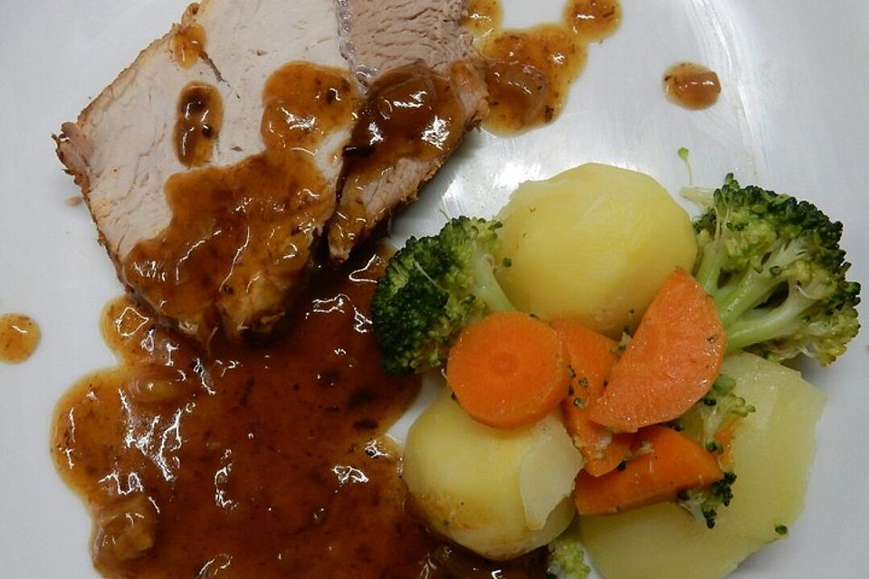 Bigis Schweinebraten mit  Pflaumenmus