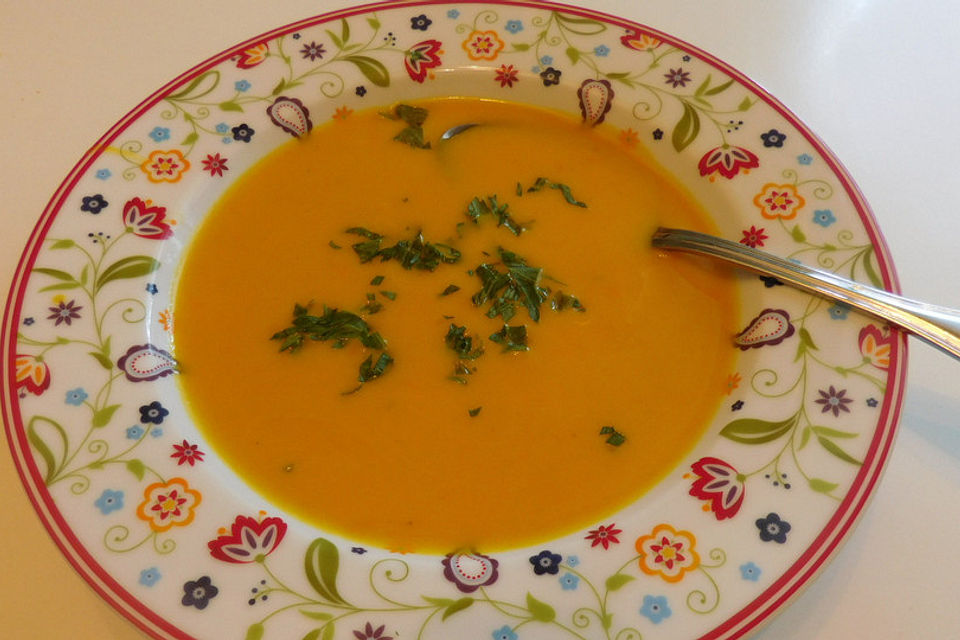 Kürbissuppe mit Kokosmilch