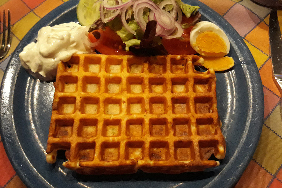 Salzige Waffeln