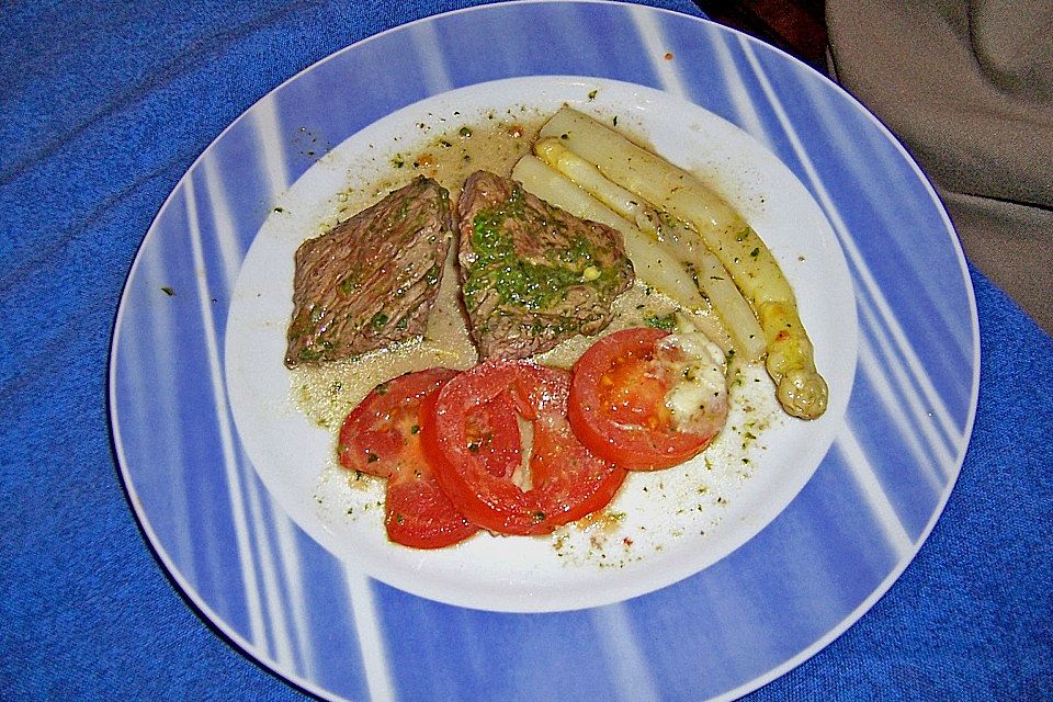 Gratiniertes Spargelsteak