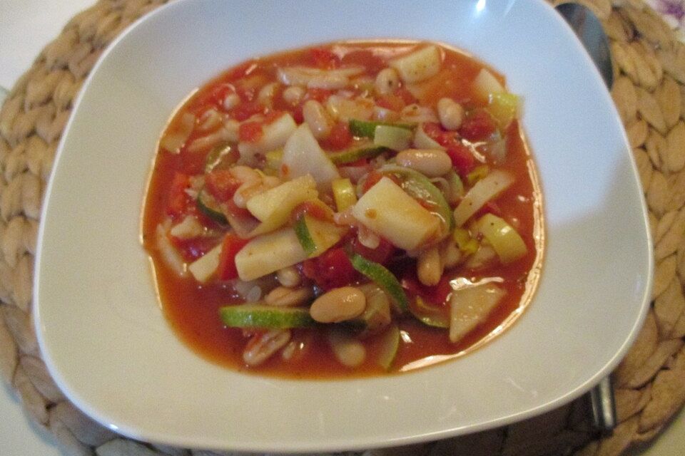 Gemüse - Bohnen - Suppe