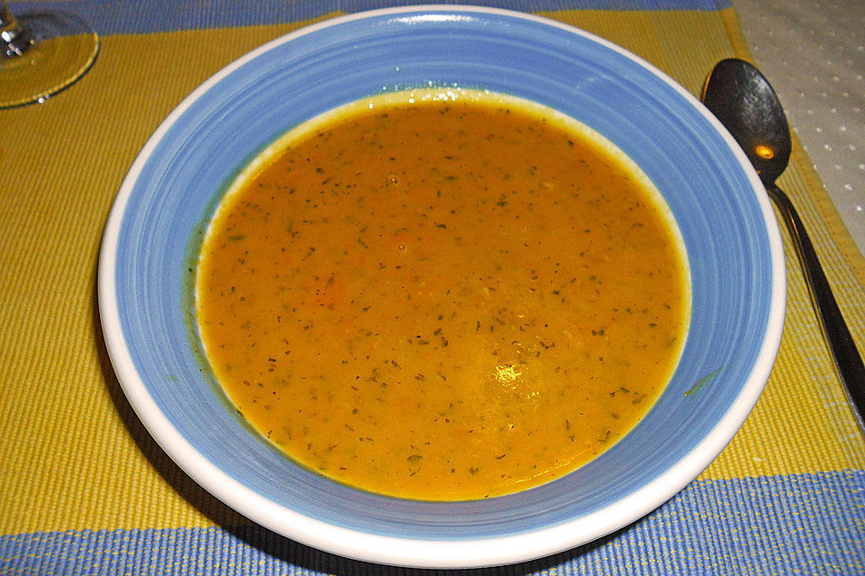 Süßkartoffel - Karotten - Suppe