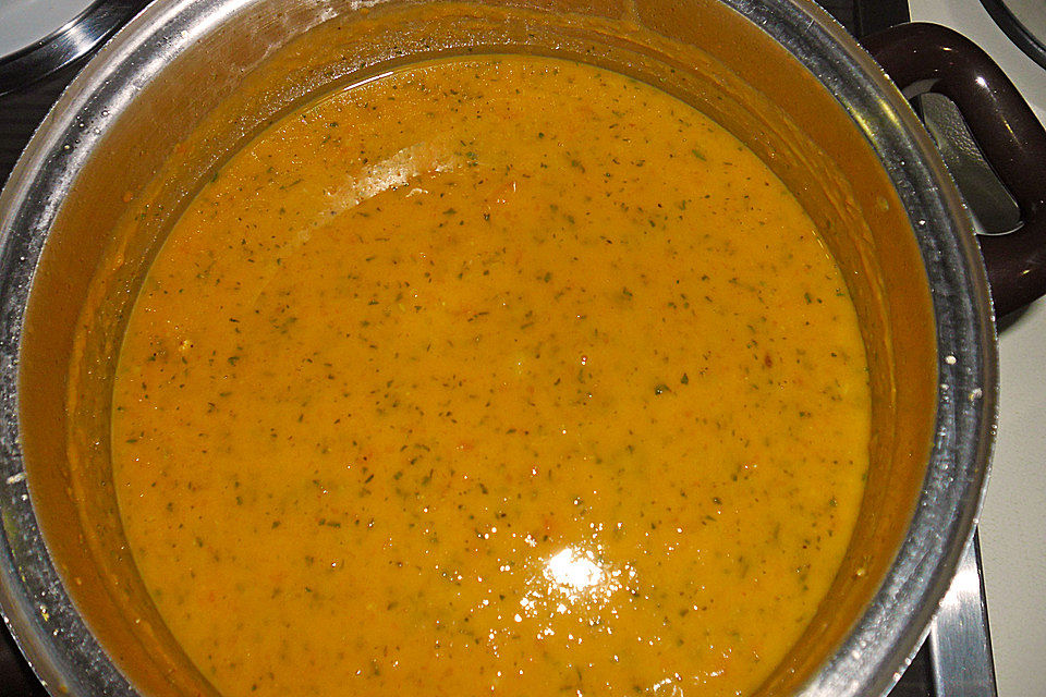 Süßkartoffel - Karotten - Suppe