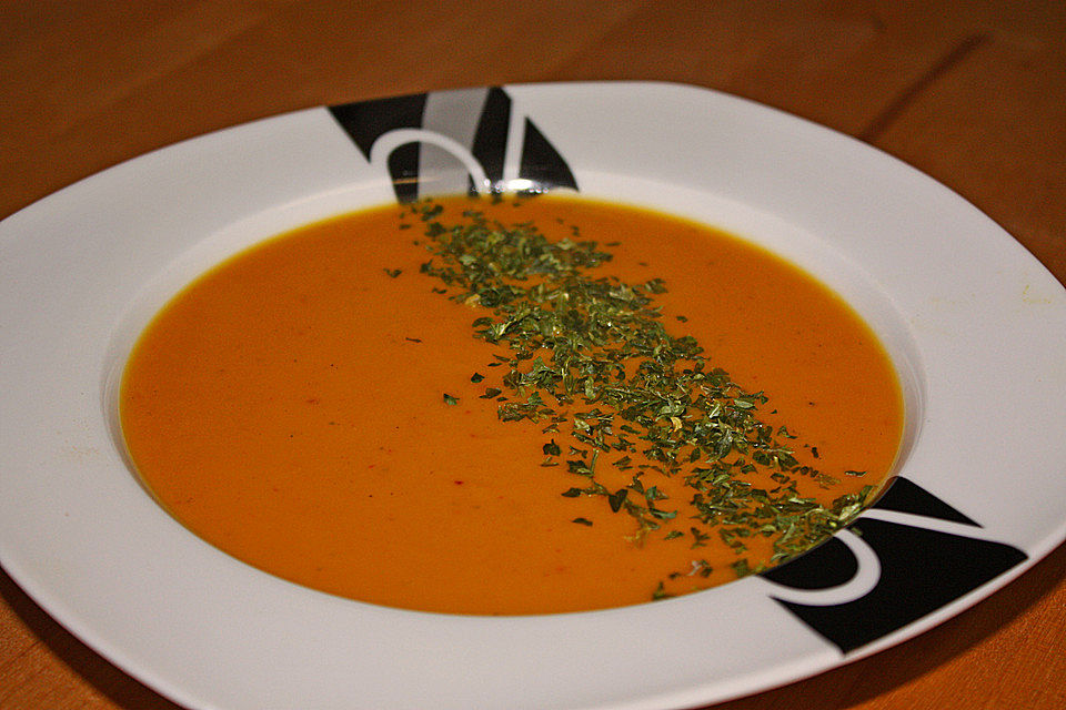 Süßkartoffel - Karotten - Suppe