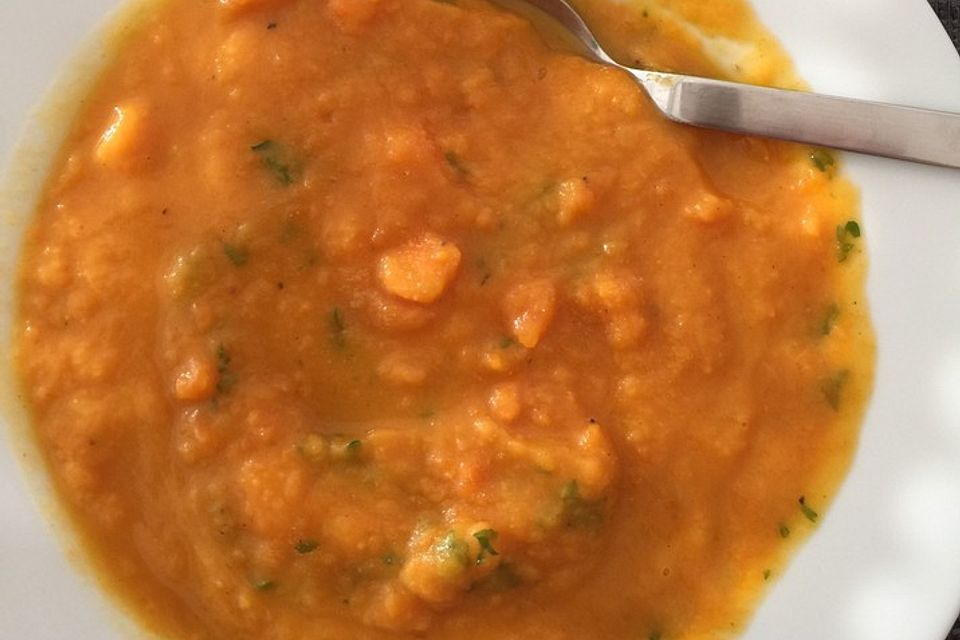 Süßkartoffel - Karotten - Suppe