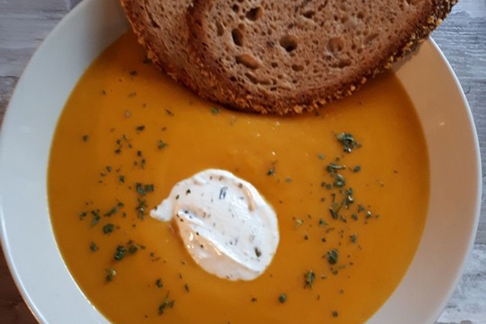 Kürbiscremesuppe