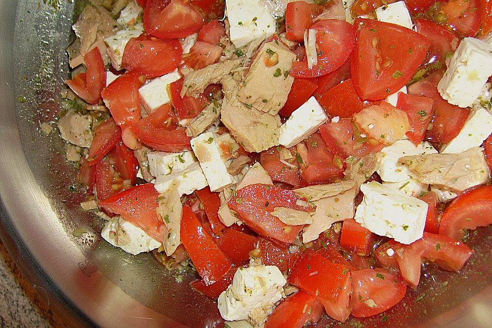 Tomaten - Thunfisch Salat