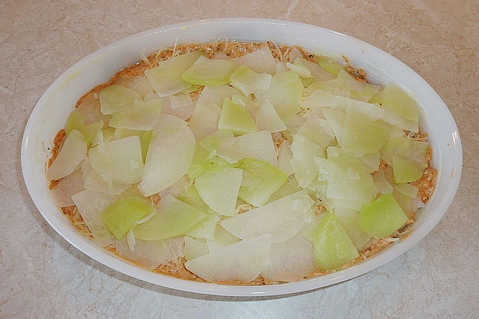 Kohlrabilasagne