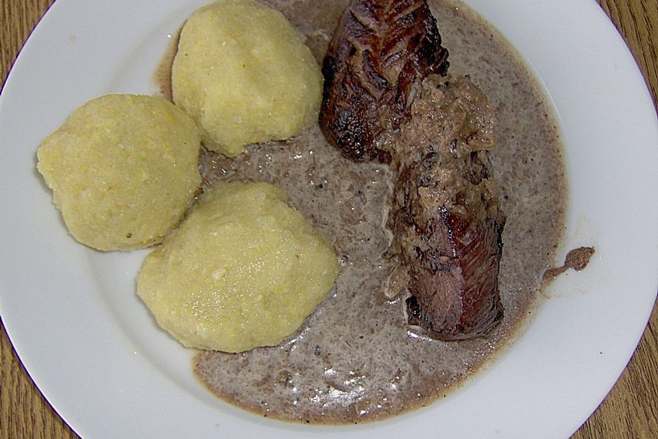 Sauerbraten von der Putenbrust