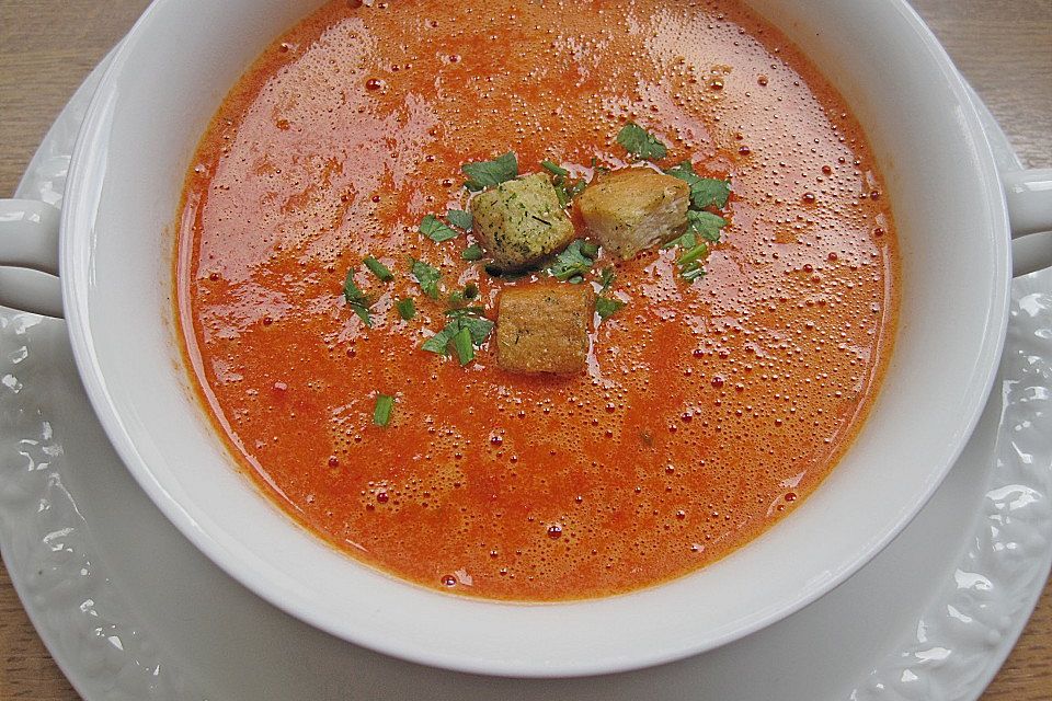 Paprikacremesuppe