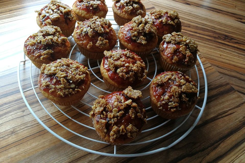 Apfelmus - Haferflocken - Muffins