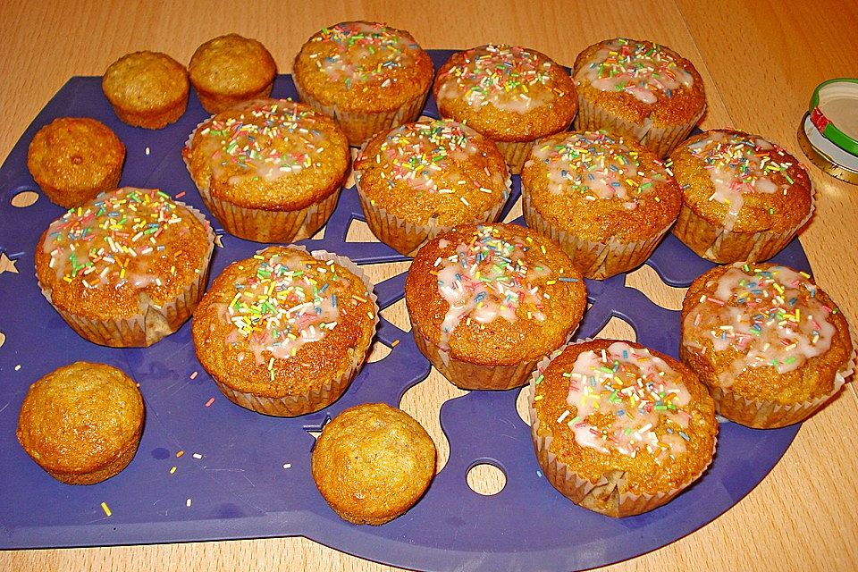 Apfelmus - Haferflocken - Muffins