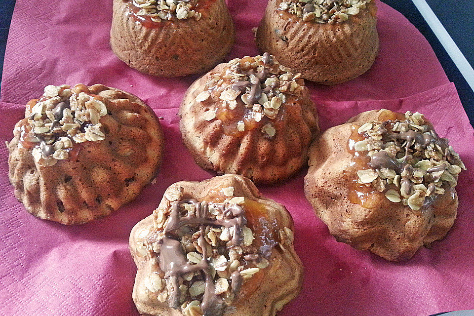 Apfelmus - Haferflocken - Muffins