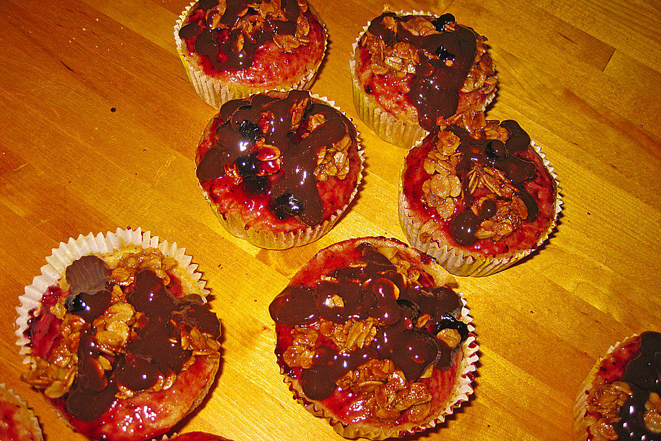 Apfelmus - Haferflocken - Muffins