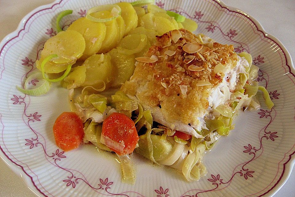 Fischgratin mit Knusperhaube