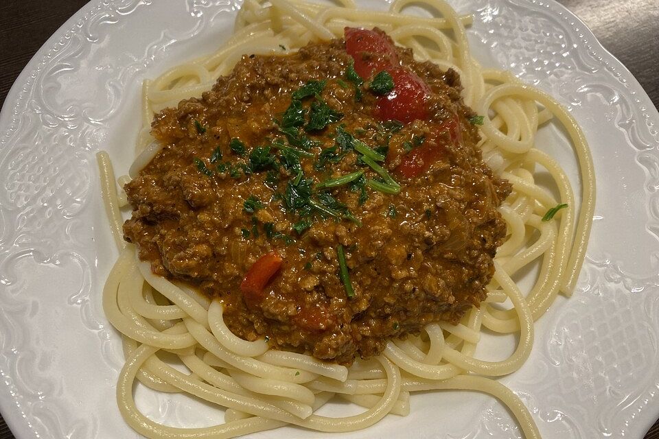 Papas Spaghetti Bolognese