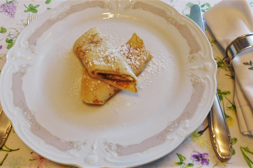 Eierkuchen aus Quarkteig