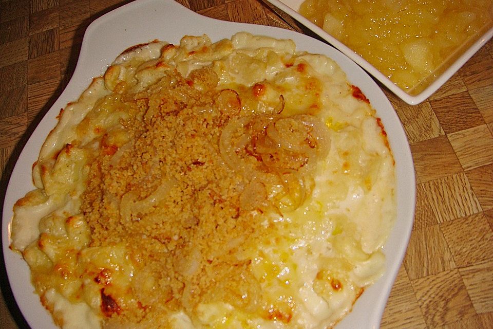 Kässpätzle aus dem Backofen