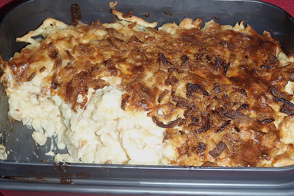 Kässpätzle aus dem Backofen