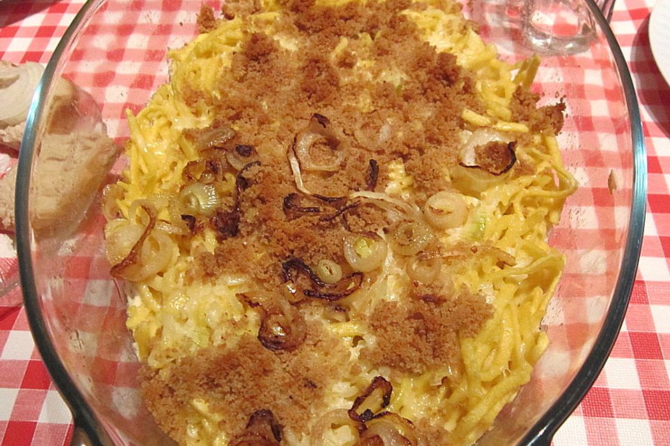 Kässpätzle aus dem Backofen