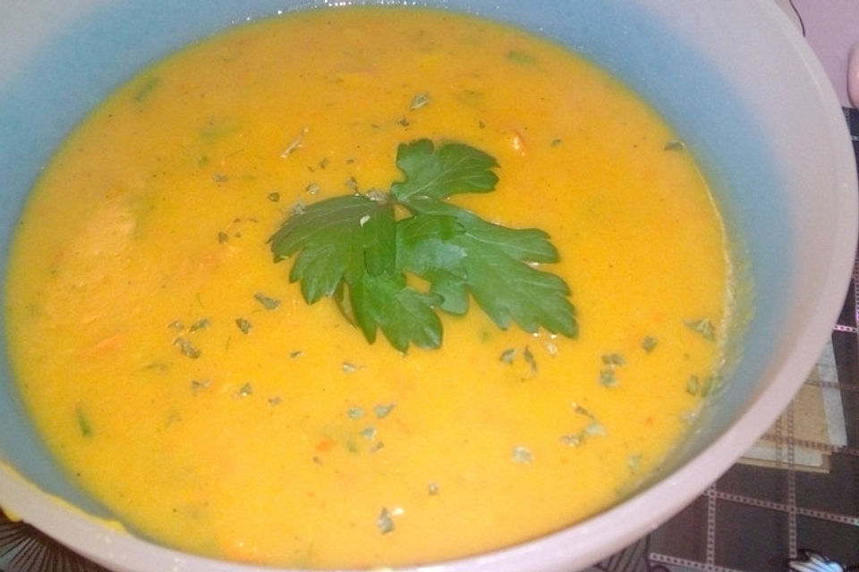 Kartoffel-Kürbis-Suppe