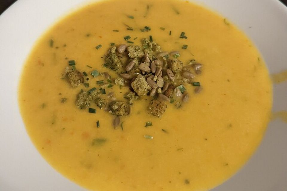 Kartoffel-Kürbis-Suppe