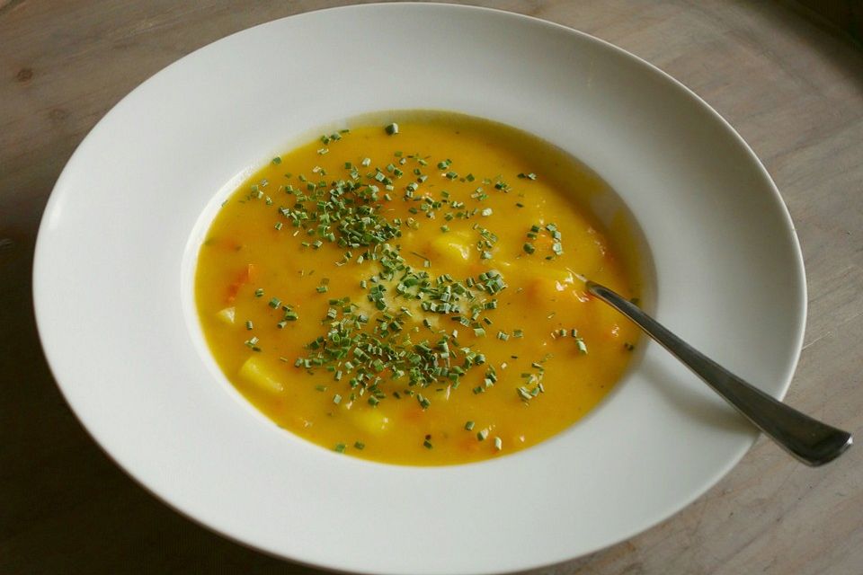 Kartoffel-Kürbis-Suppe