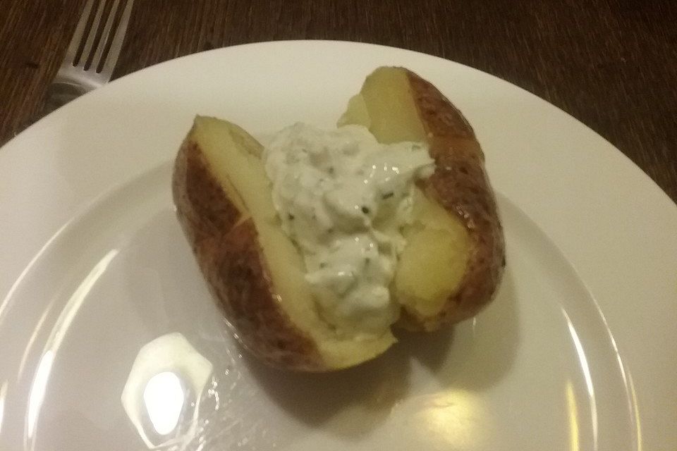 Folienkartoffeln mit Kräuterquark