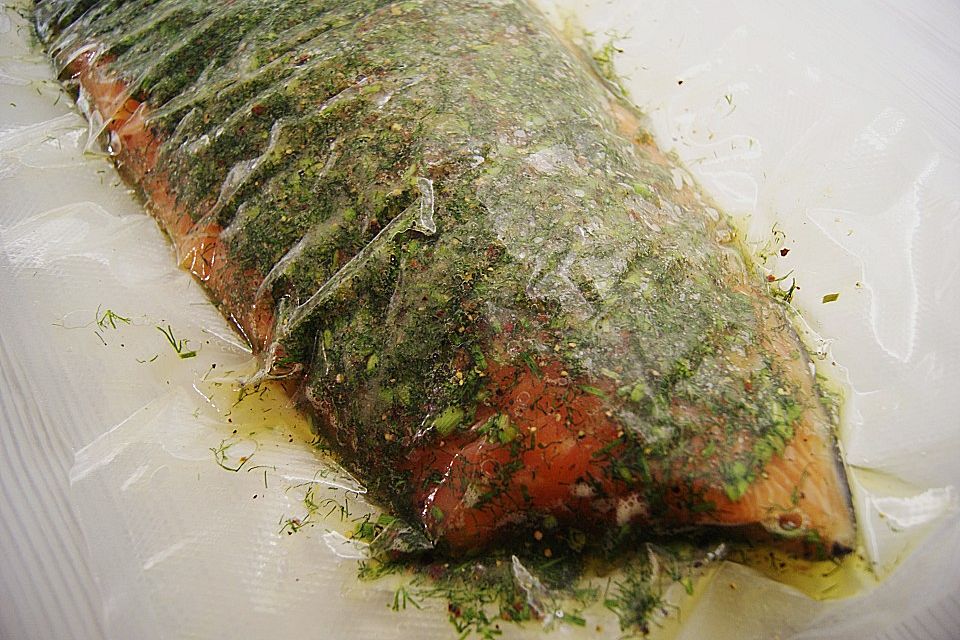 Lachs beizen