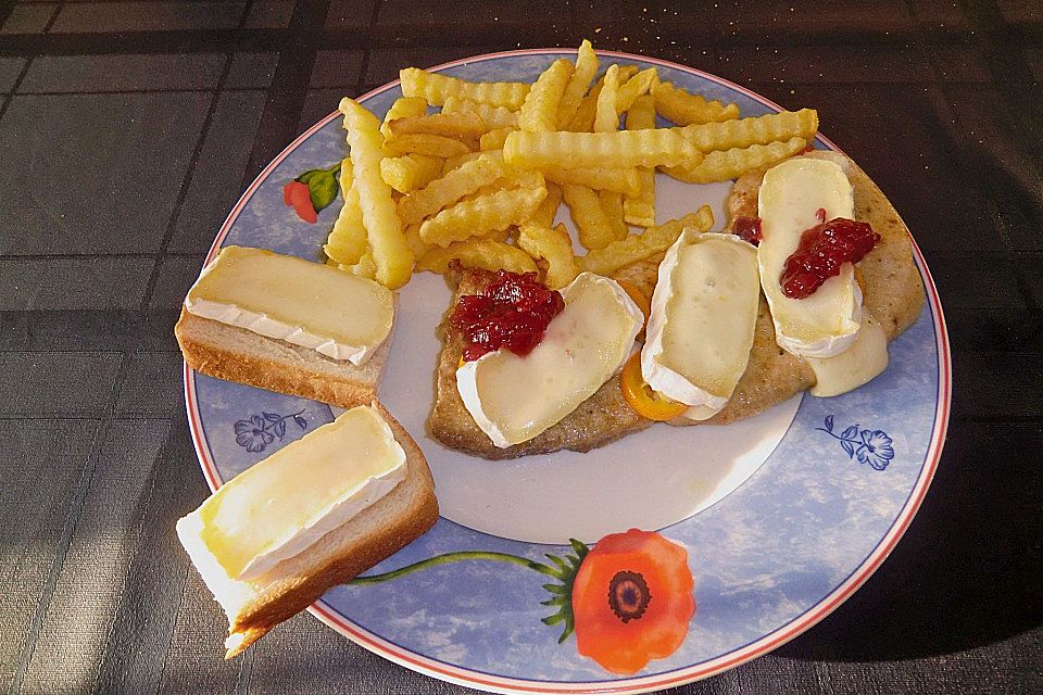 Schnitzel mit Camembert