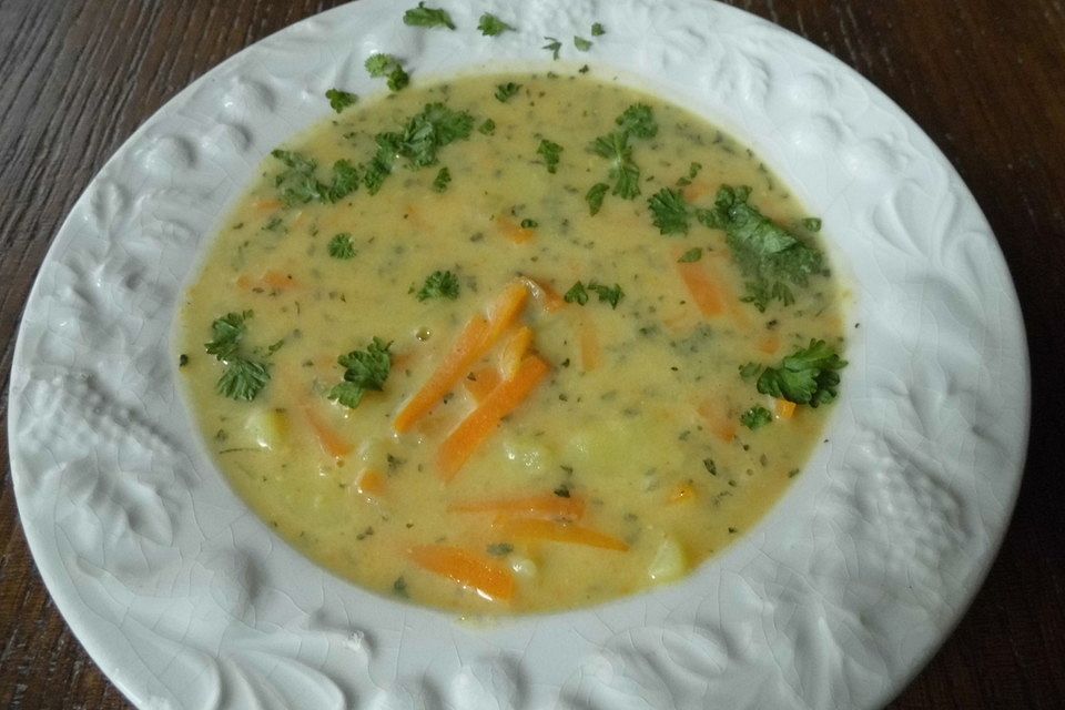 Kerbel - Kartoffel - Cremesuppe (WW)