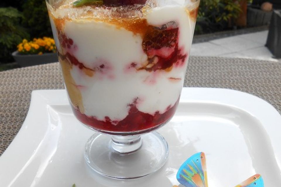 Himbeer - Sahne - Joghurt - Traumdessert