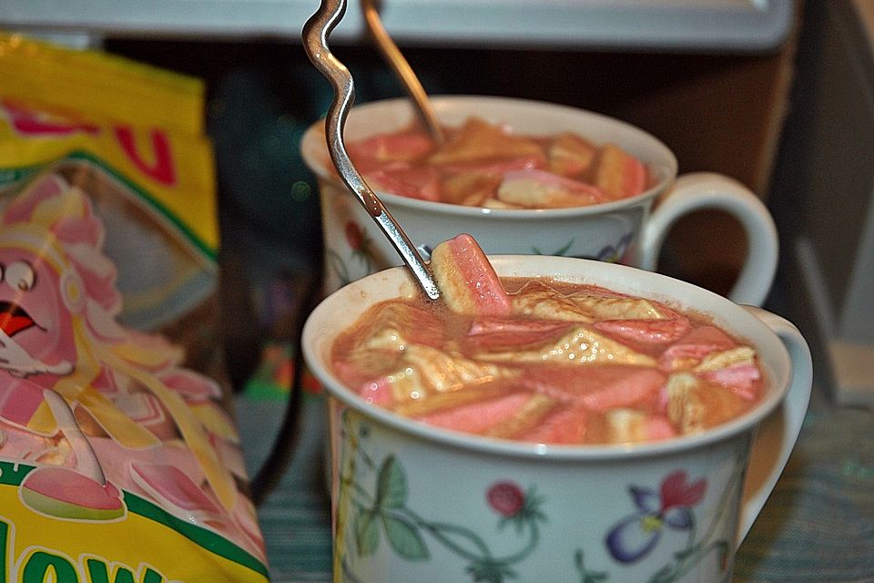 Heiße Schokolade mit Marshmallows