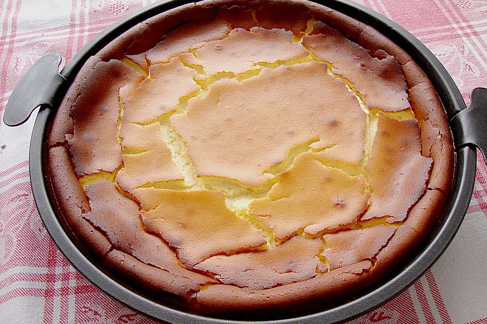 Käsekuchen mit Eierlikör