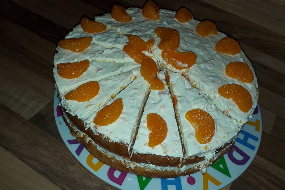 Mandarinen-Schmand-Torte