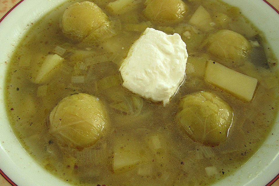 Rosenkohl-Lauch-Suppe