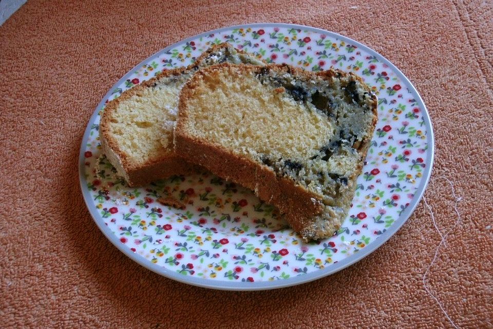 Blauer Marmorkuchen