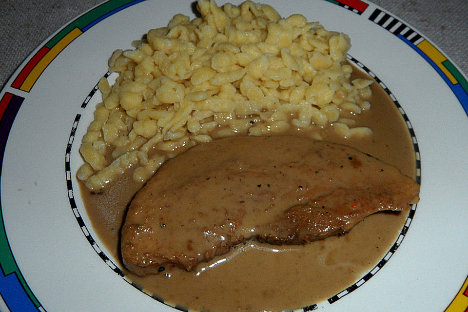 Schnelle Sauce aus Kurzgebratenem