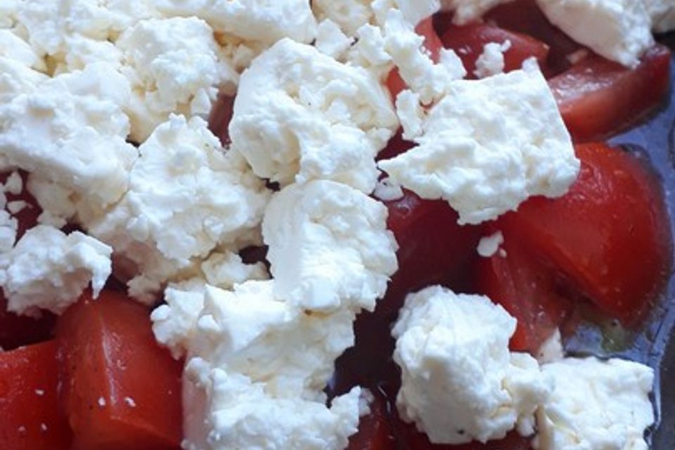 Tomatensalat mit Feta - Käse