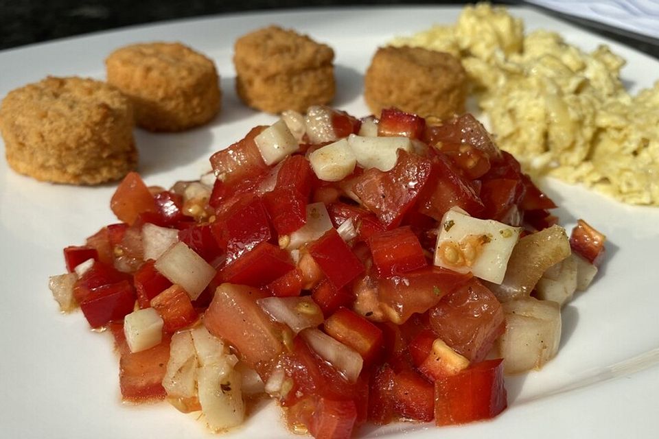 Tomatensalat mit Feta - Käse