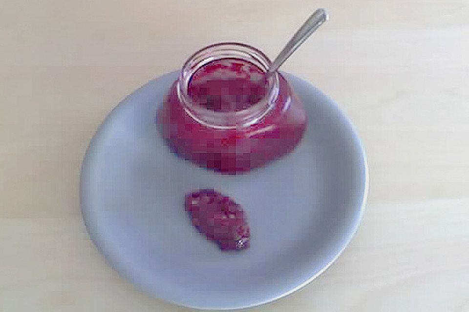 Himbeermarmelade mit Geist